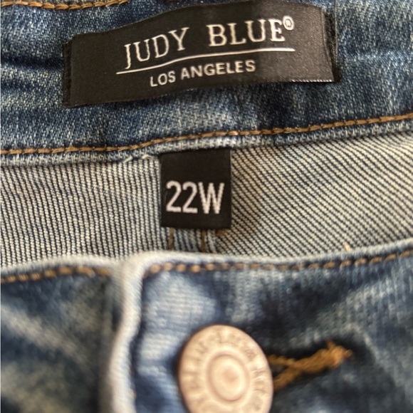 Judy Blue Boyfriend Jeans Sz 22W Straight Leg Medium Stretch Relaxed Plus Size - Picture 6 of 6
